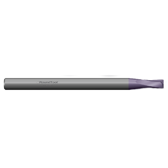 DM2RAT 3/16 Ø 3/16 x 3" x 1/4 2 Flute .015 Radius Carbide End Mill AlTiN DM2RAT 3/16 Ø 3/16 x 3" x 1/4 2 Flute .015 Radius Carbide End Mill AlTiN