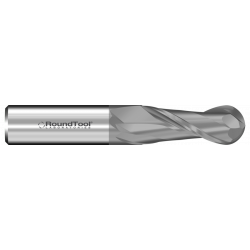 GR2BD2 1" Ø 1-3/8 x 4" x 1" 2 Flute Ball End Carbide End Mill CVD Diamond