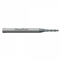 GR2BD2 0.5mm Ø 2.5mm x 38mm x 3.0mm 2 Flute Ball End Carbide Micro End Mill CVD Diamond