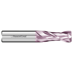GR2RAT 1/16L Ø 1/4 x 2" x 1/8 2 Flute .015 Radius Carbide End Mill AlTiN