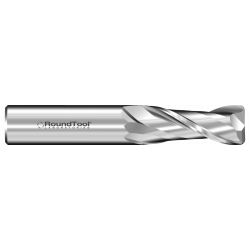 GR2RUC 1/16L Ø 1/4 x 2" x 1/8 2 Flute .015 Radius Carbide End Mill