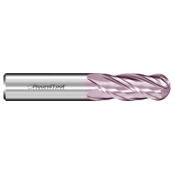 GR4BAT 1/2XL Ø 2" x 6" x 1/2 4 Flute Ball End Carbide End Mill AlTiN