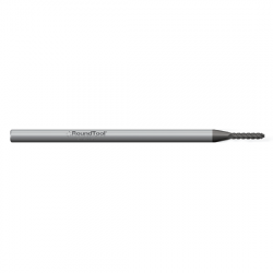 GRER4BD1 .015 Ø .075 x 3" x 1/8 4 Flute Ball End Extended Reach Carbide Micro End Mill PVD Diamond