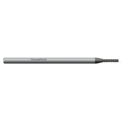 GRER4SD1 .015 Ø .075 x 3" x 1/8 4 Flute Square End Extended Reach Carbide Micro End Mill PVD Diamond