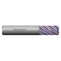 HT6RAT 1/2 Ø 1" x 3" x 1/2 6 Flute .030 Radius Carbide End Mill AlTiN