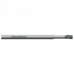 LR5X3BD1 .031 Ø .046 x 2-1/2 x 1/8 3 Flute Ball End .156 Lbs Long Reach Carbide Micro End Mill PVD Diamond