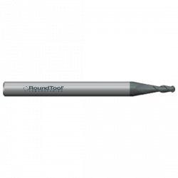 MPL2BD1 .003 Ø .009 x 1-1/2 x 1/8 2 Flute Ball End Multi-Purpose Carbide Micro End Mill PVD Diamond