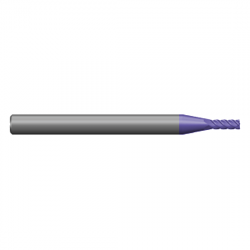 MPL4SAT .038 Ø .114 x 1-1/2 x 1/8 4 Flute Square End Multi-Purpose Carbide Micro End Mill AlTiN
