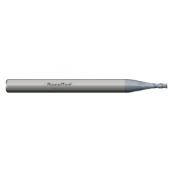 NF2SA1 .031 Ø .093 x 1-1/2 x 1/8 2 Flute Square End Non-Ferrous End Mill TiB2