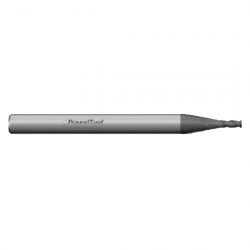 NF2SD1 .031 Ø .093 x 1-1/2 x 1/8 2 Flute Square End Non-Ferrous End Mill PVD Diamond