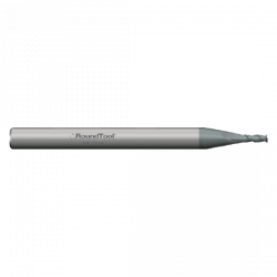 NF2SD2 .031 Ø .093 x 1-1/2 x 1/8 2 Flute Square End Non-Ferrous End Mill CVD Diamond